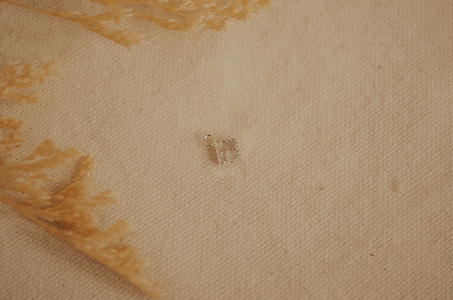 The Sterling Silver Cubic Zirconia Charm