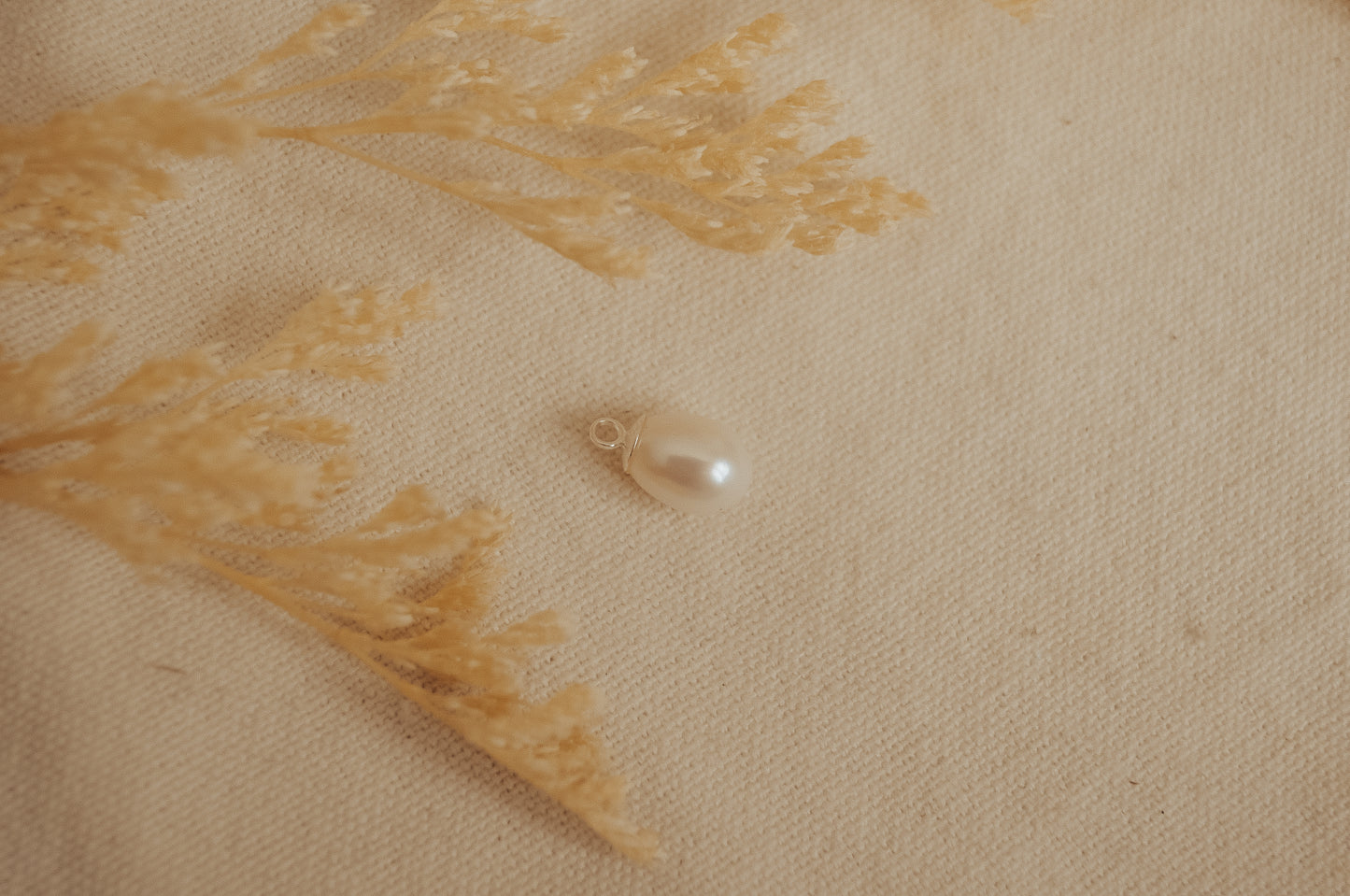 The Sterling Silver Pearl Charm