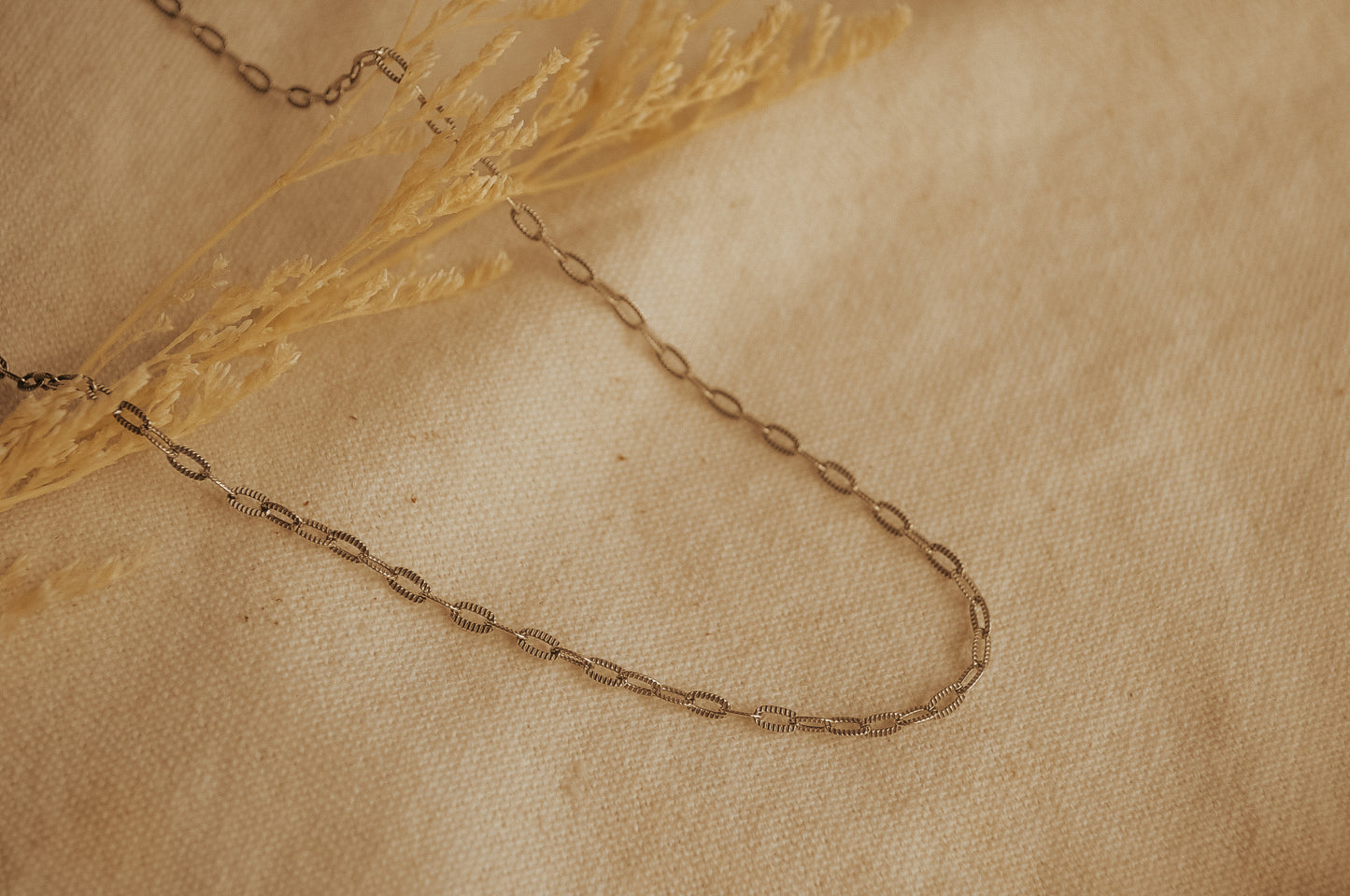 The Antiqued Silver Paper Clip Chain