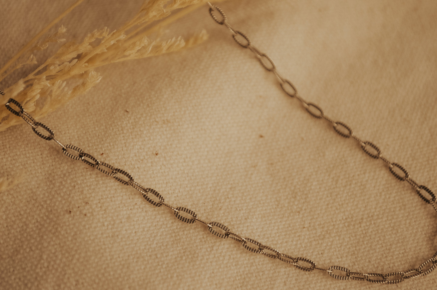 The Antiqued Silver Paper Clip Chain