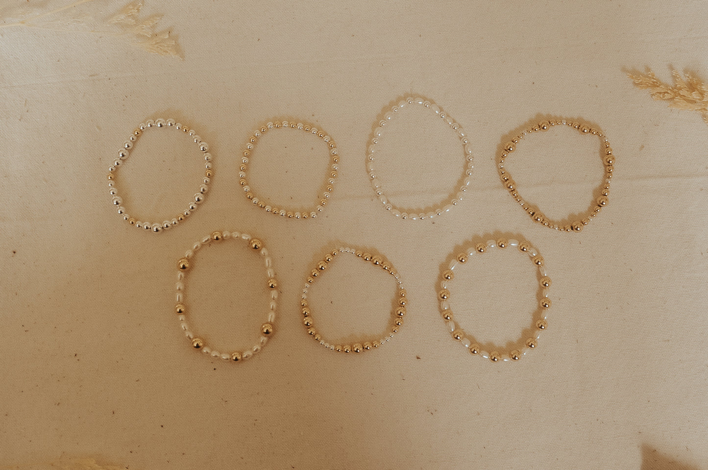 The Elaine Beaded Stretch Bracelets