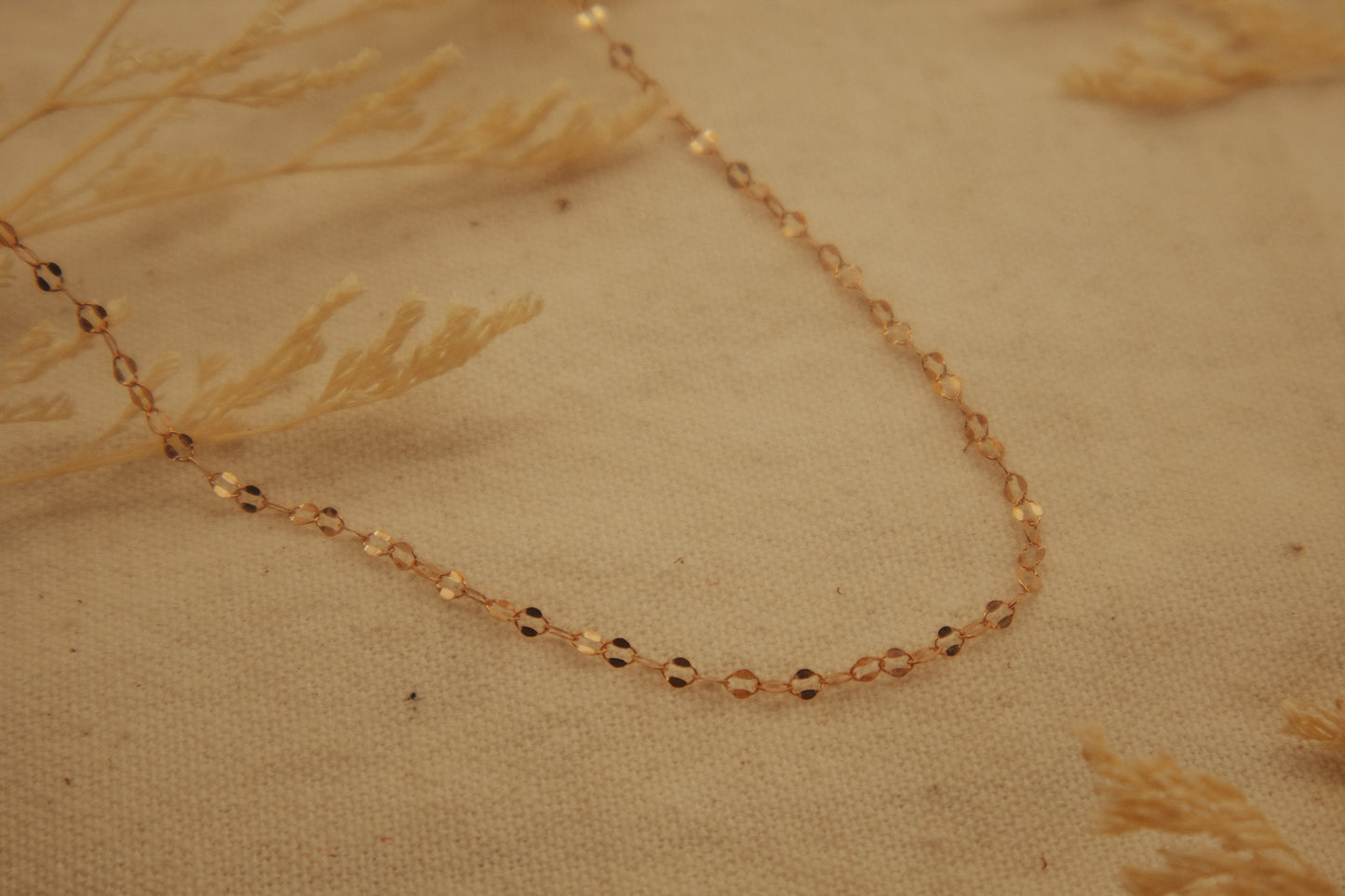 The Rose Gold Dapped Chain