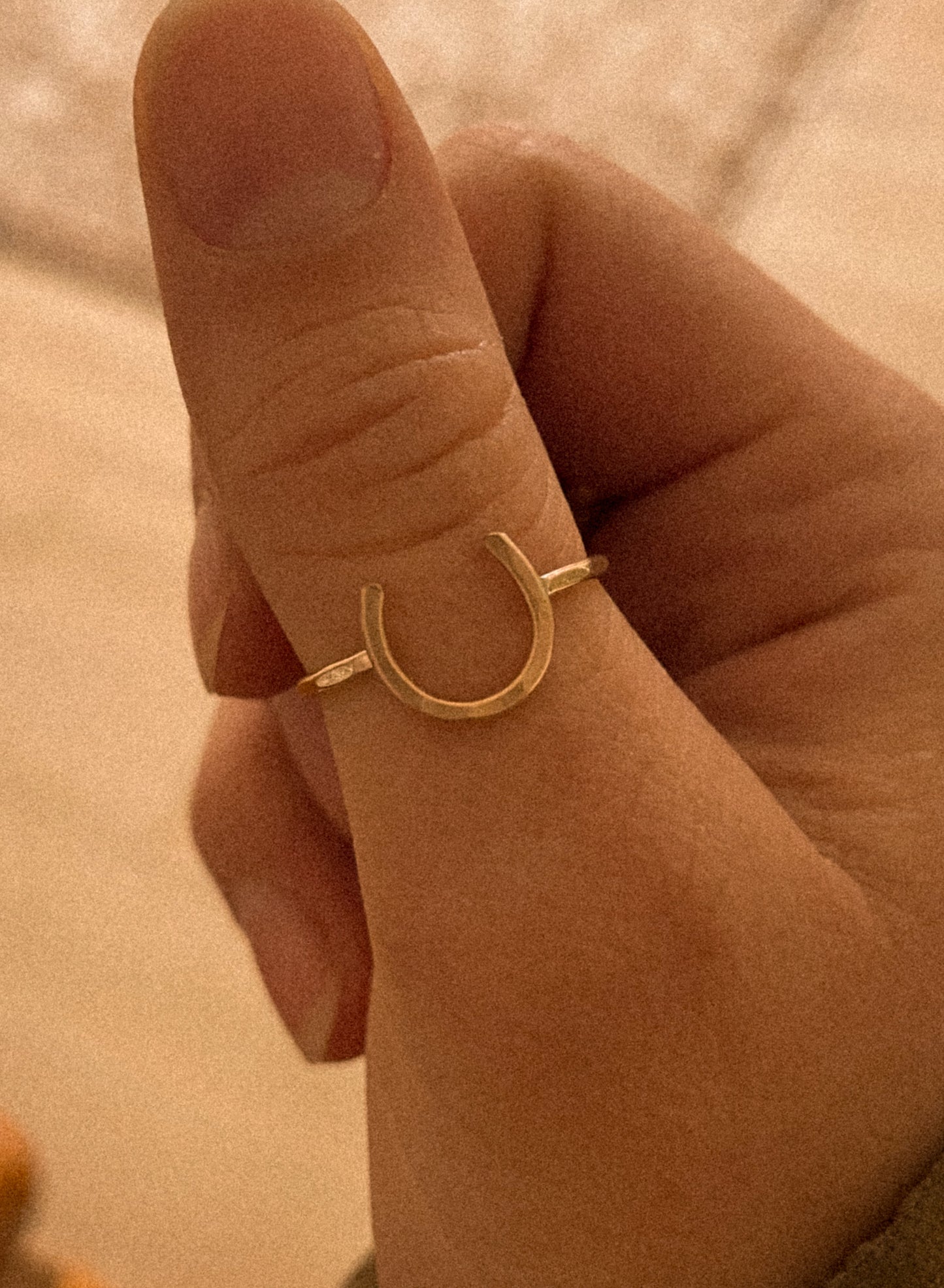 The Horseshoe Ring - Gold-Fill