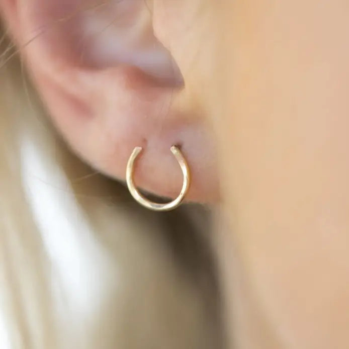 The Horseshoe Studs - Sterling Silver or Gold-Fill