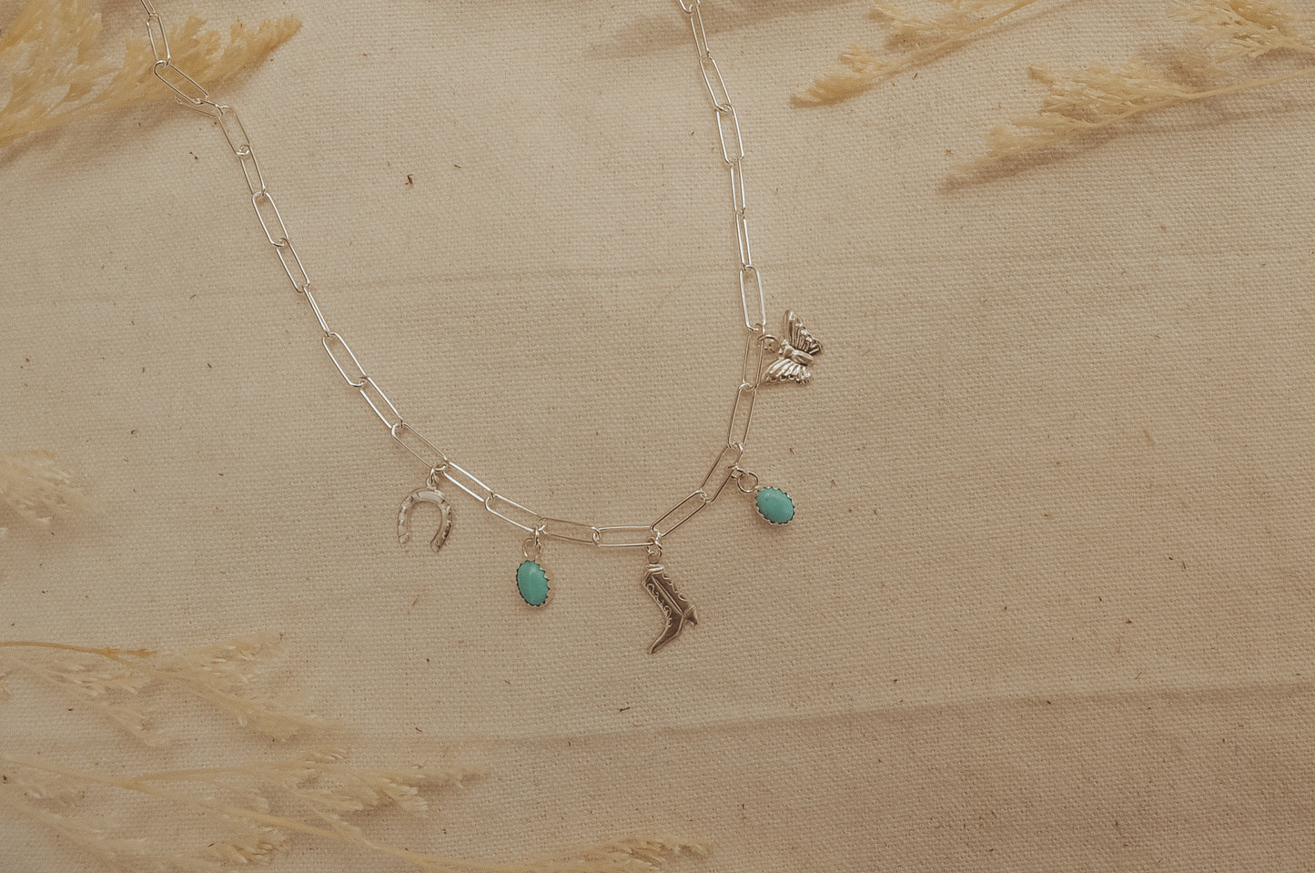 CUSTOM Charm Necklace - Sterling Silver