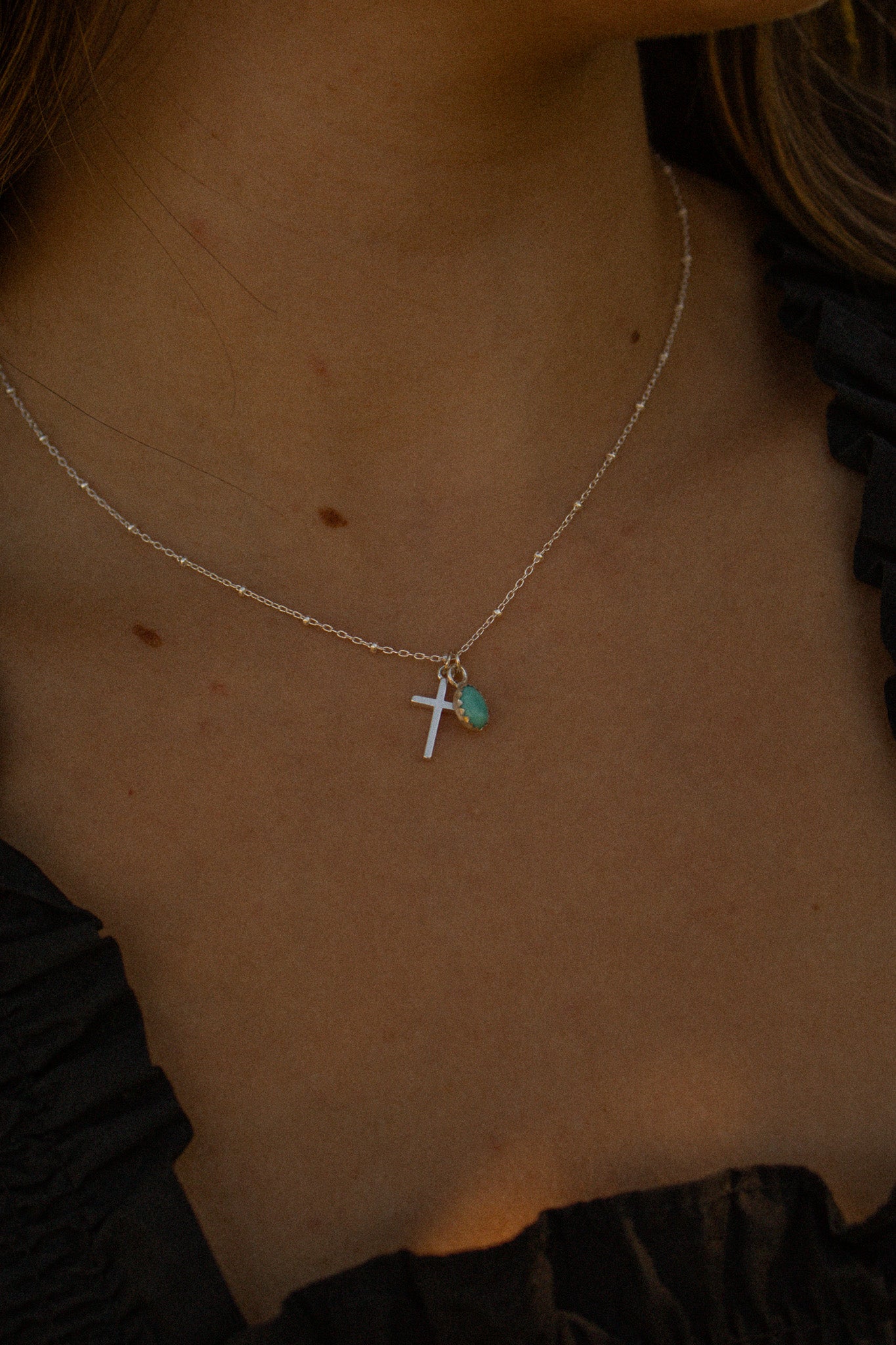 The Silver Abide Necklaces