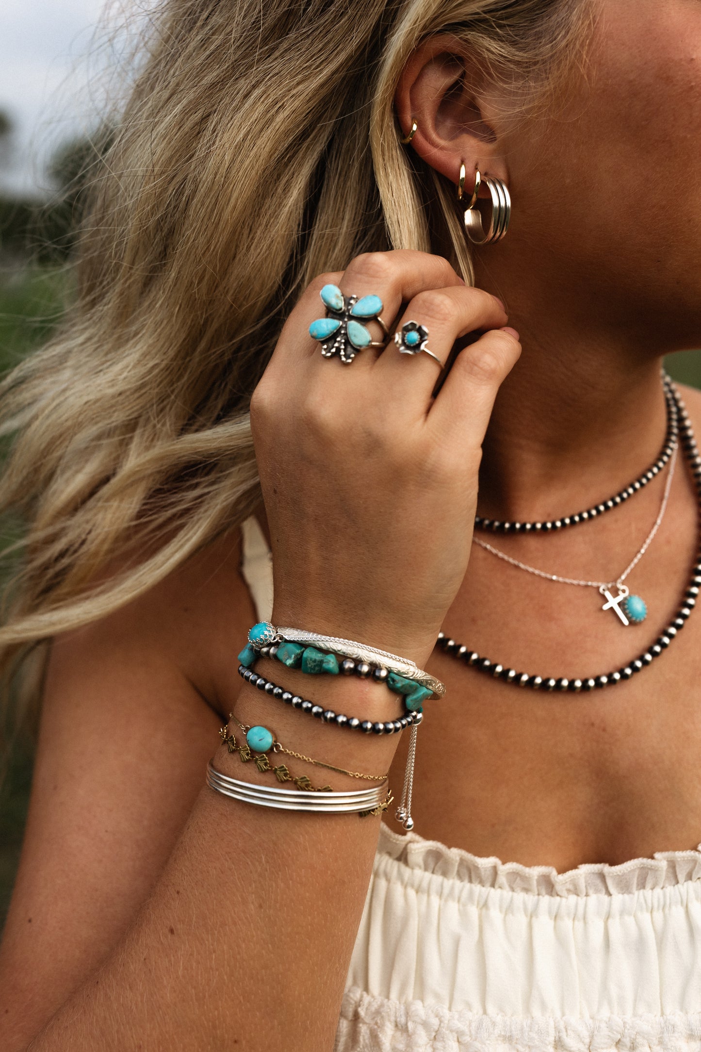 The Silver Abide Necklaces