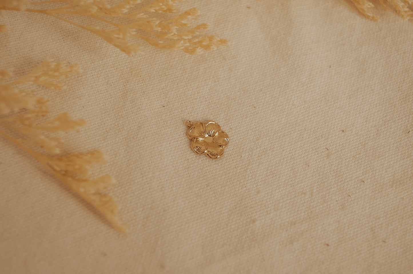 The Gold Fill Flower Charm