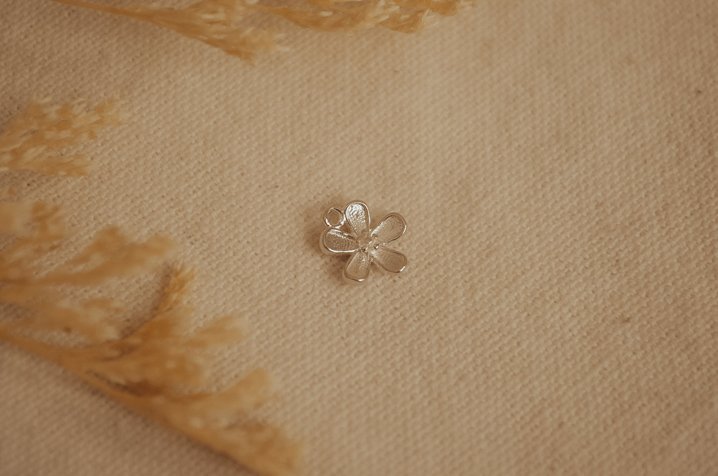 The Sterling Silver Flower Charm