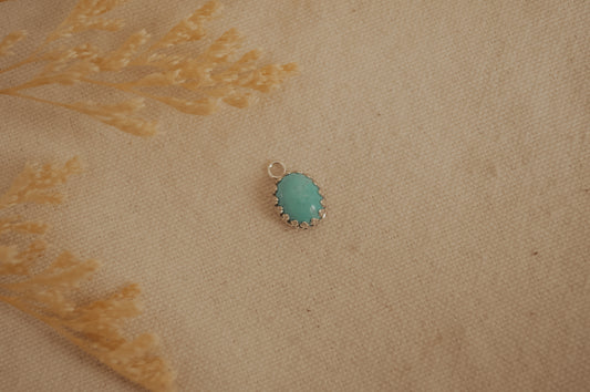 The Sterling Silver Turquoise Charm