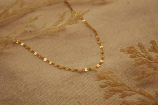 The Small Dapped Gold Chain