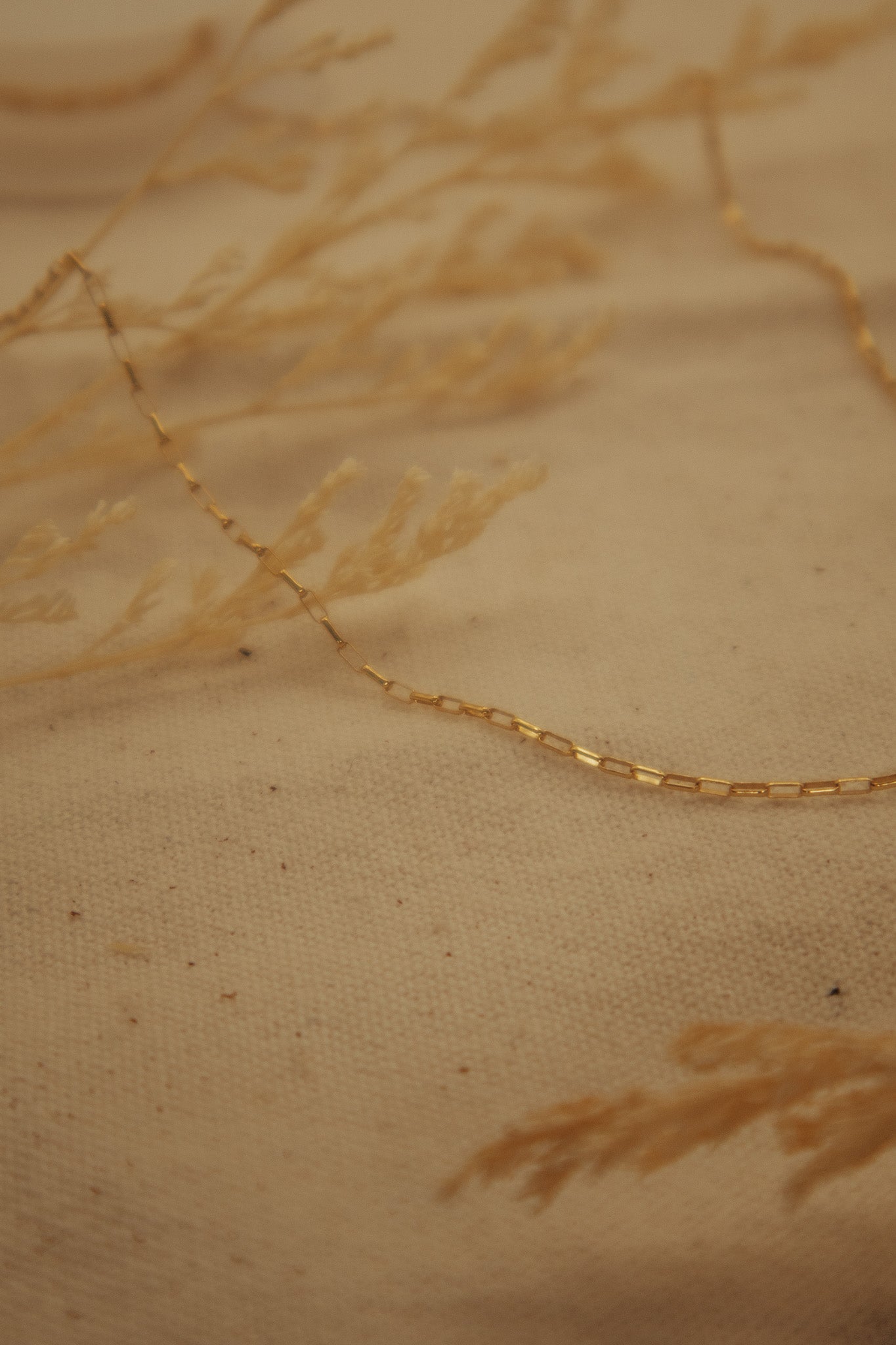 The Gold Mini Paper Clip Chain