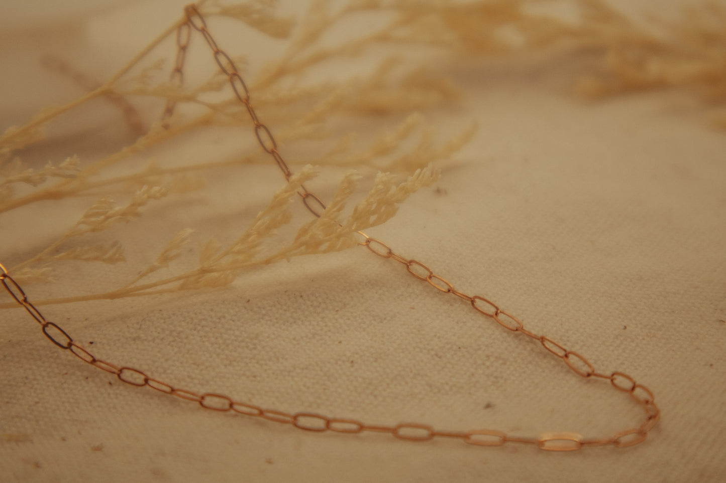 The Rose Gold Paper Clip Chain