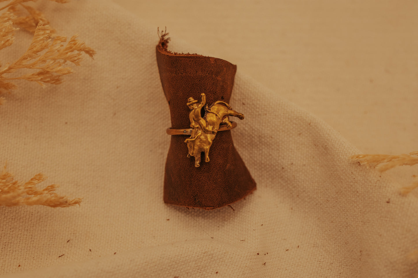 The Brass Bull Rider Ring
