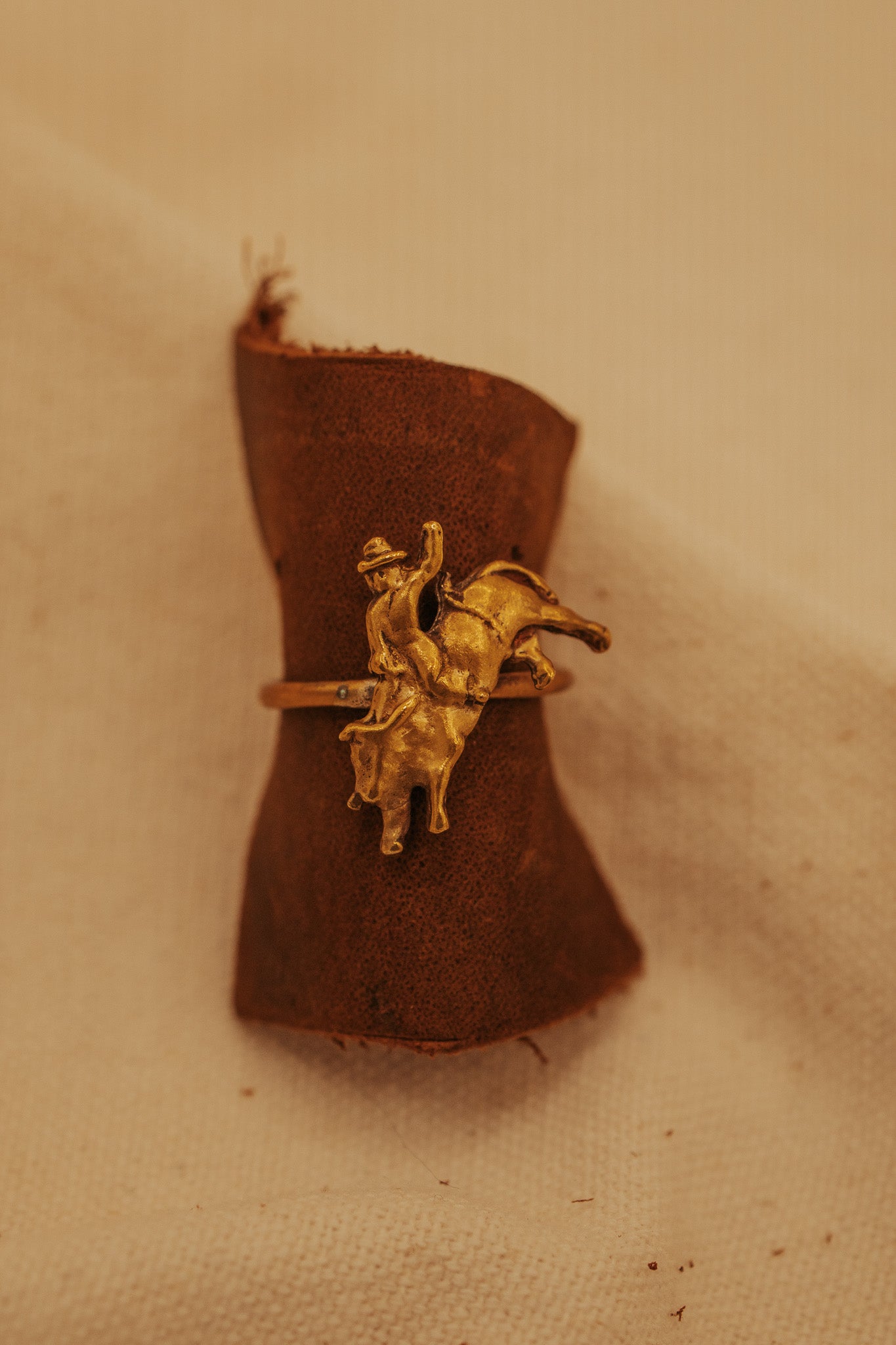 The Brass Bull Rider Ring