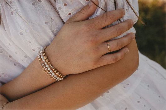 The Elaine Beaded Stretch Bracelets