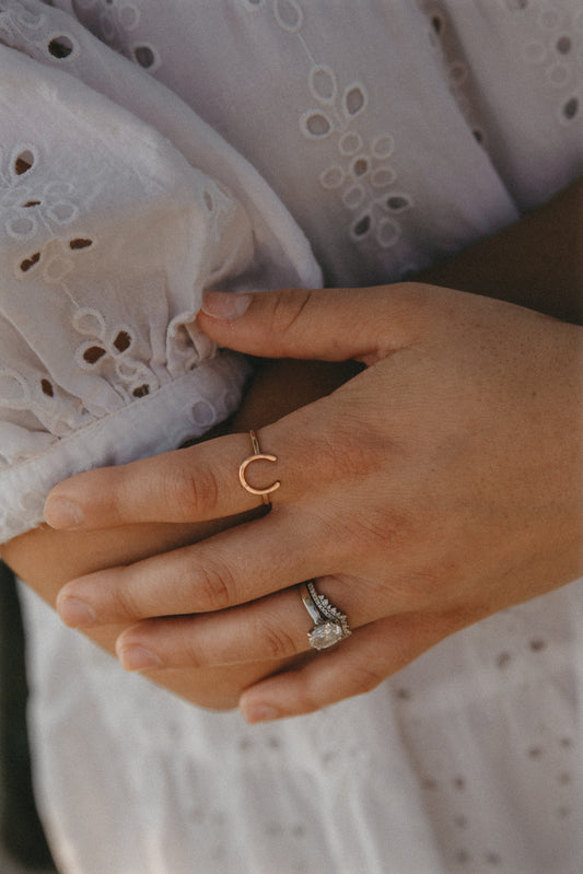 The Horseshoe Ring - Gold-Fill