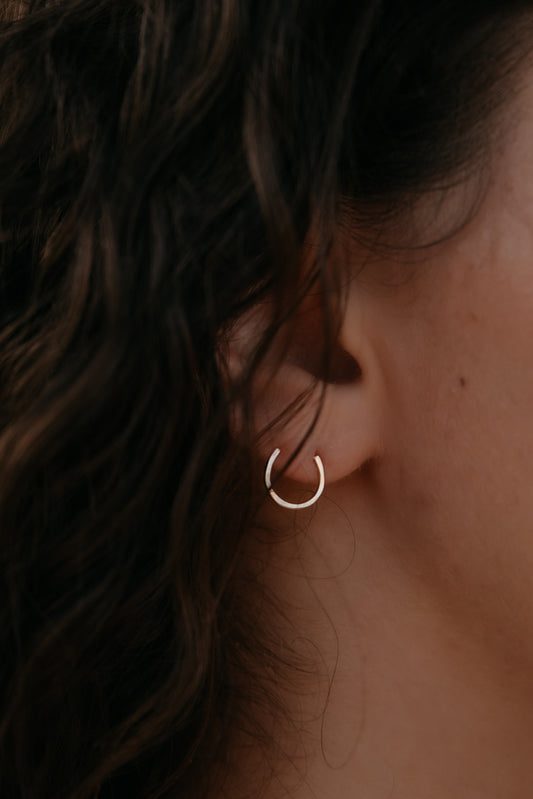 The Horseshoe Studs - Sterling Silver or Gold-Fill