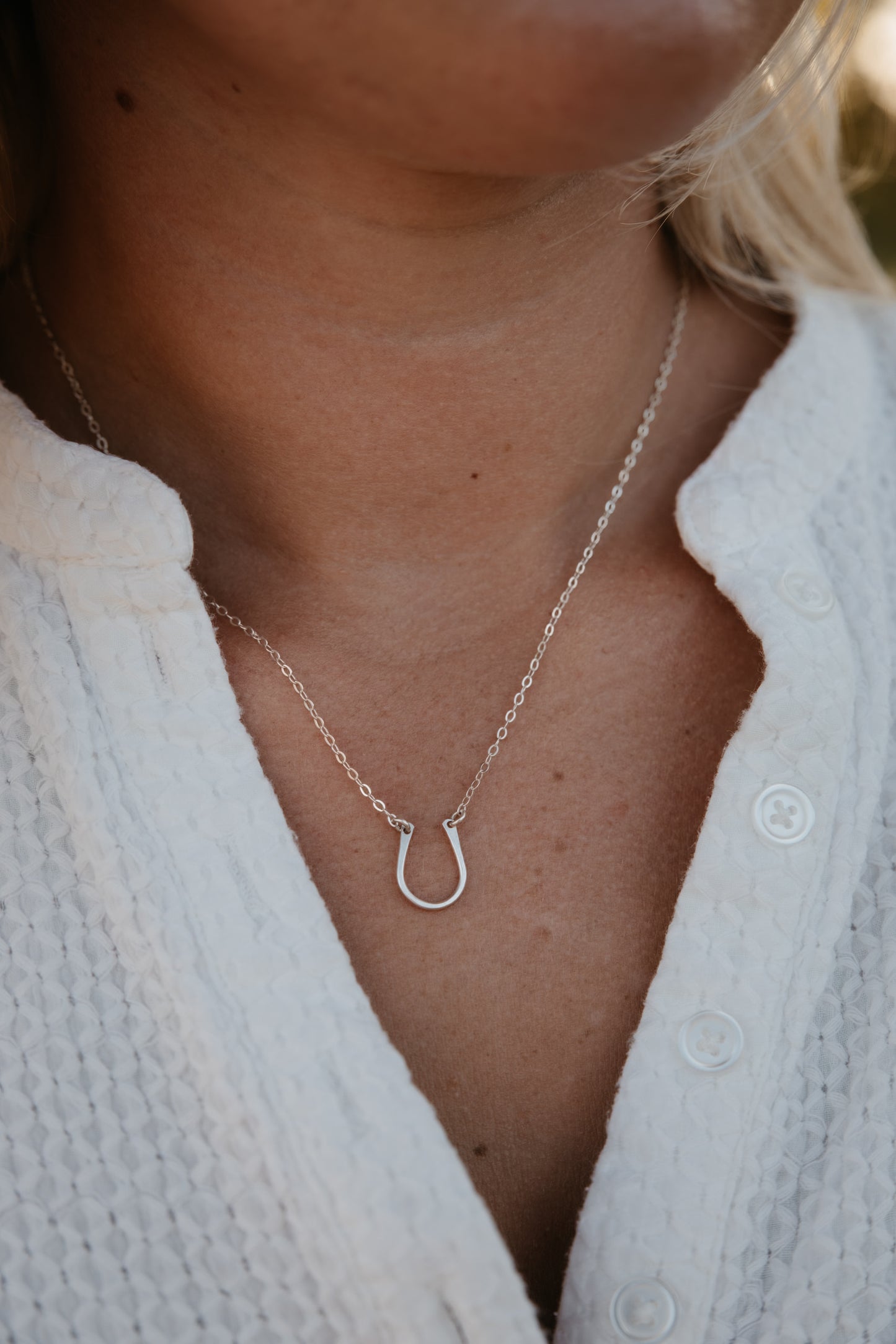 The Horseshoe Necklace - Sterling Silver